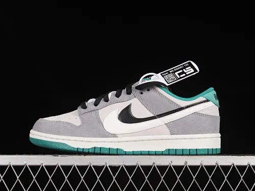 All categories Nk SB Dunk Series Nk SB Dunk Low low-top sneakers Nk SB Dunk Low "85" white and black double hook strap gray SB low-top sports and leisure sneakers DO9457-132